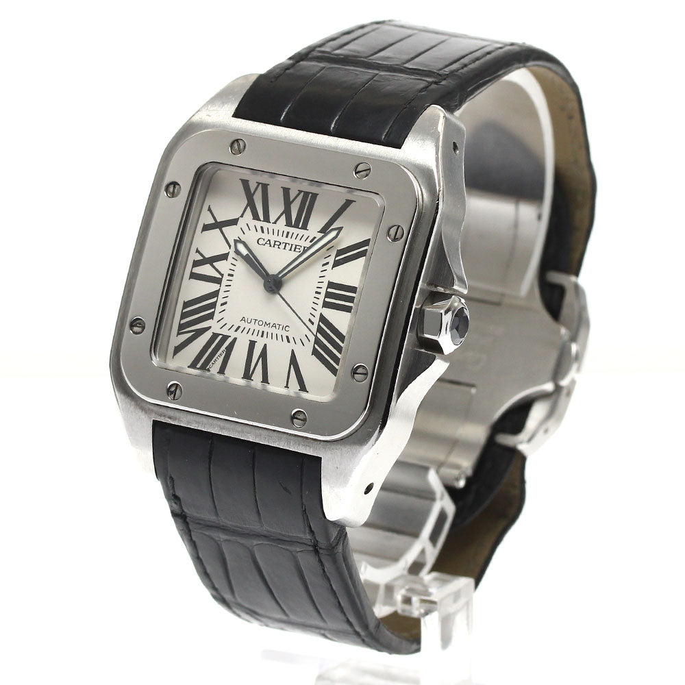CARTIER Santos Galbe LM W20076X8 beige Dial Automatic Men's Watch_890440