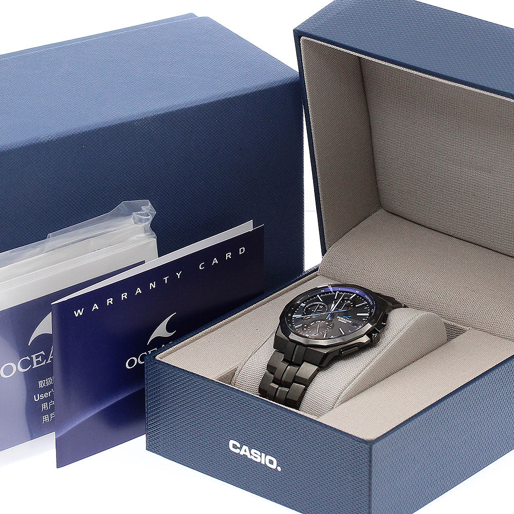 CASIO Oceanus Manta OCW-S5000B-1AJF black Dial Solar Powered Radio Men's_890444