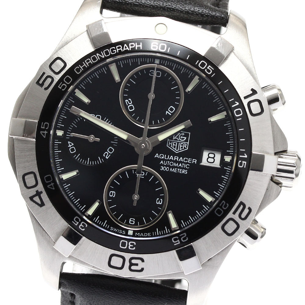 TAG HEUER Aqua racer CAF2110 Chronograph black Dial Automatic Men's Watch_890448