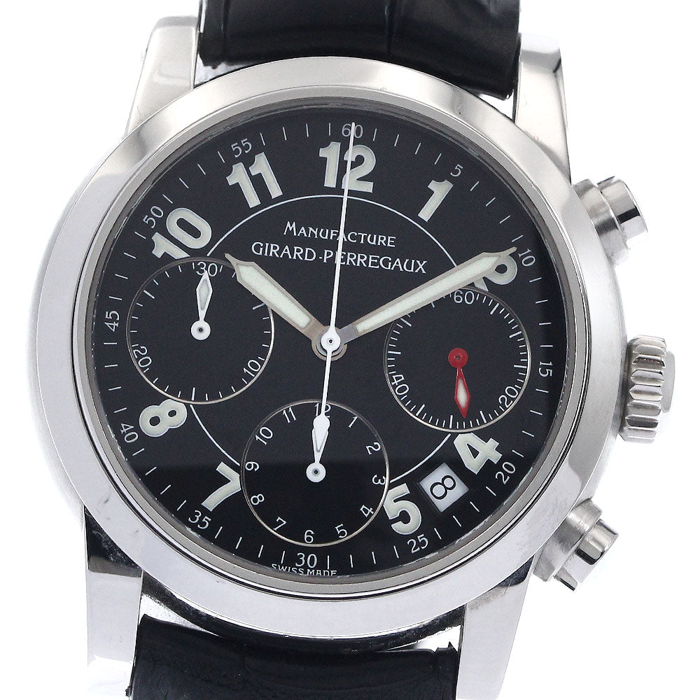 GIRARD PERREGAUX Classic sports 8021 Chronograph Date black Dial Automatic Men's Watch_890452