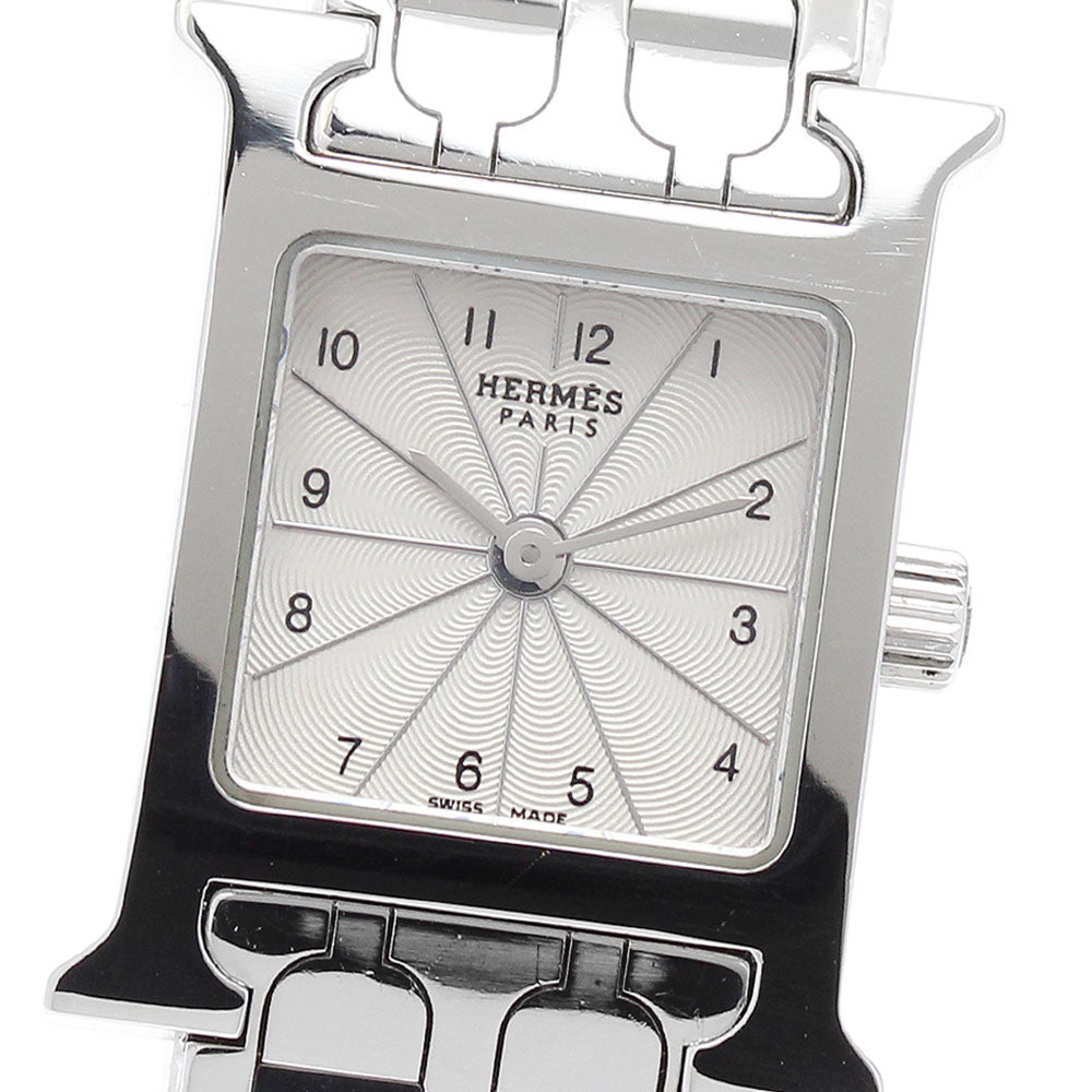 HERMES H watch mini HH1.110 Silver Dial Quartz Ladies Watch_890456