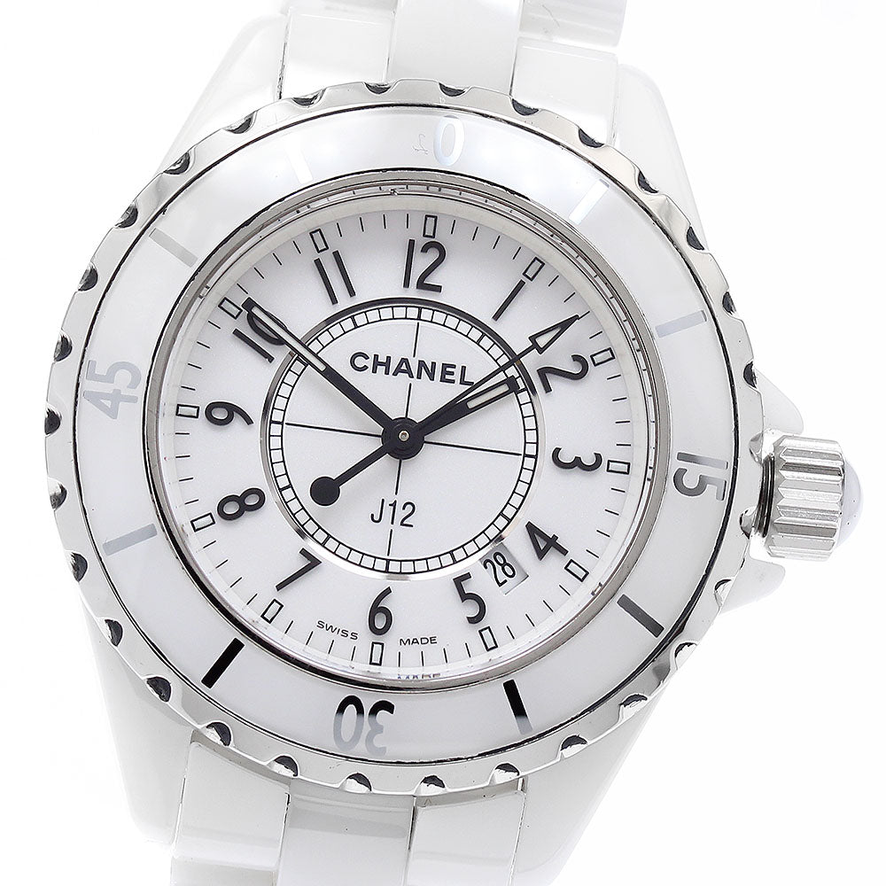 CHANEL J12 33mm H0968 White Ceramic white Dial Quartz Ladies Watch_890460