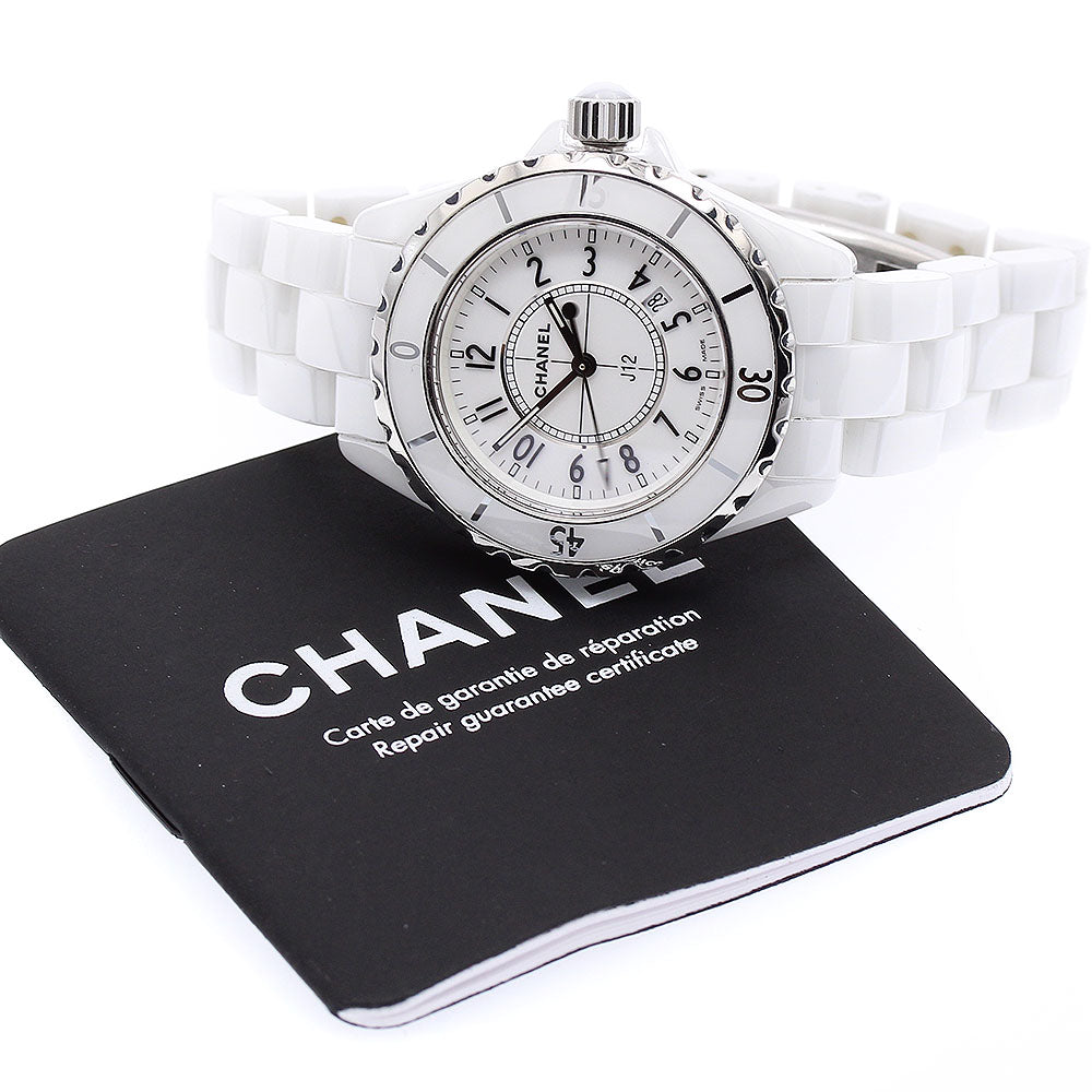 CHANEL J12 33mm H0968 White Ceramic white Dial Quartz Ladies Watch_890460