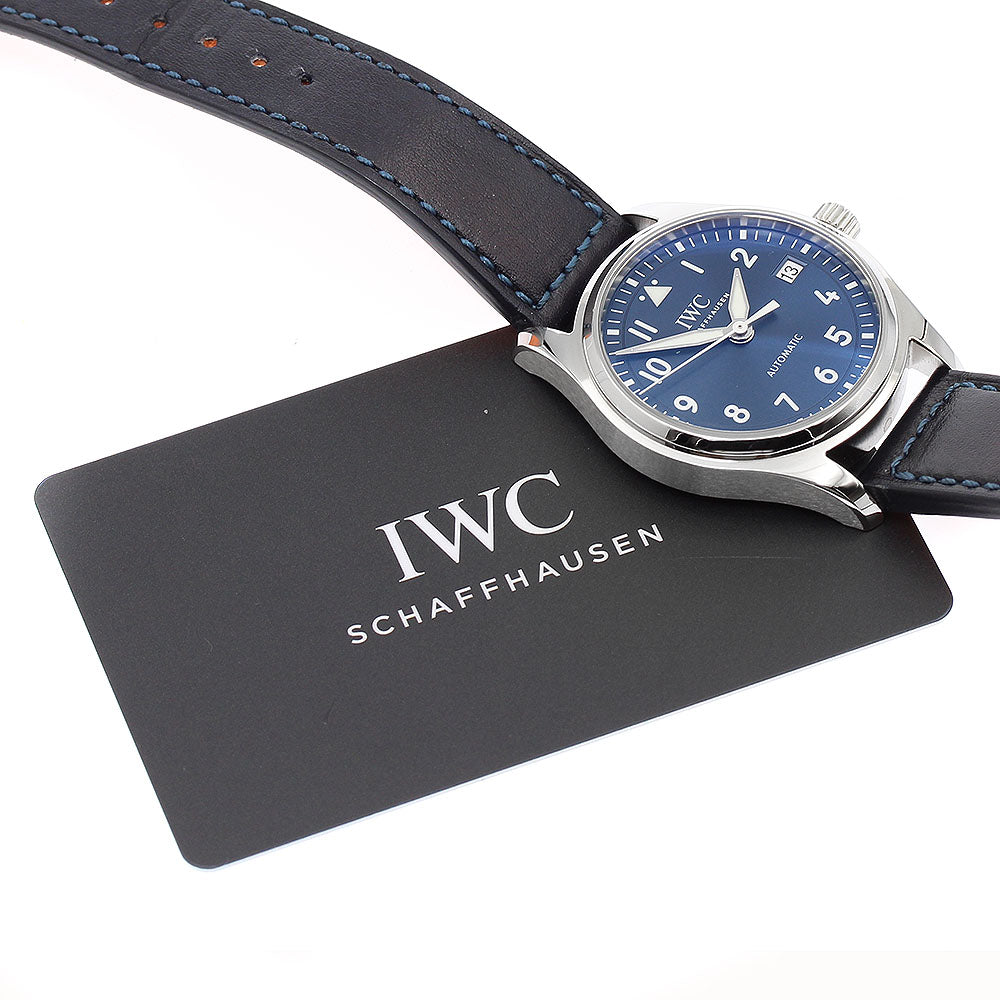 IWC SCHAFFHAUSEN Pilot watch automatic 36 IW324008 Date Navy Dial Boy's_890472