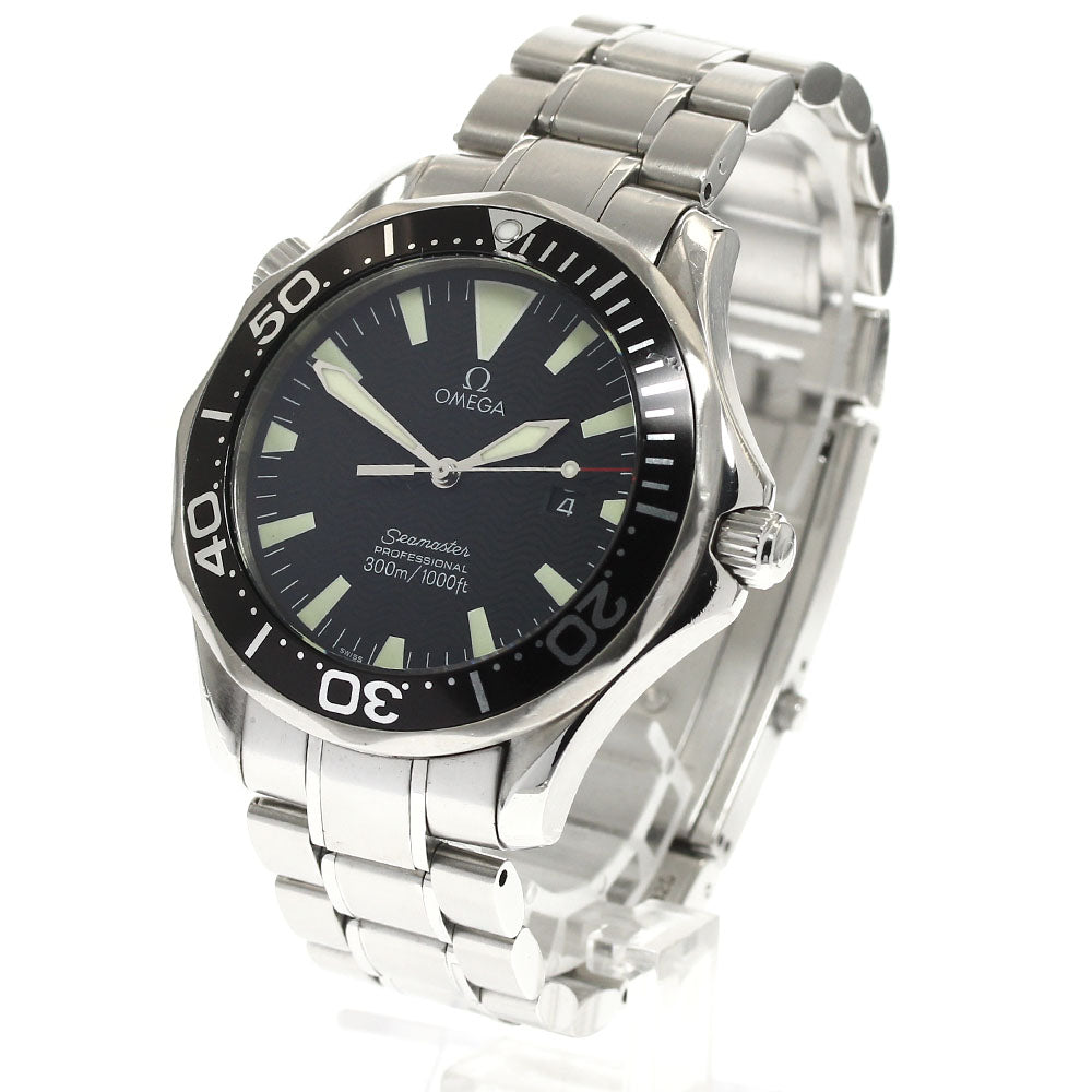 OMEGA Seamaster300 2264.50 Date black Dial Quartz Men's Watch_890479