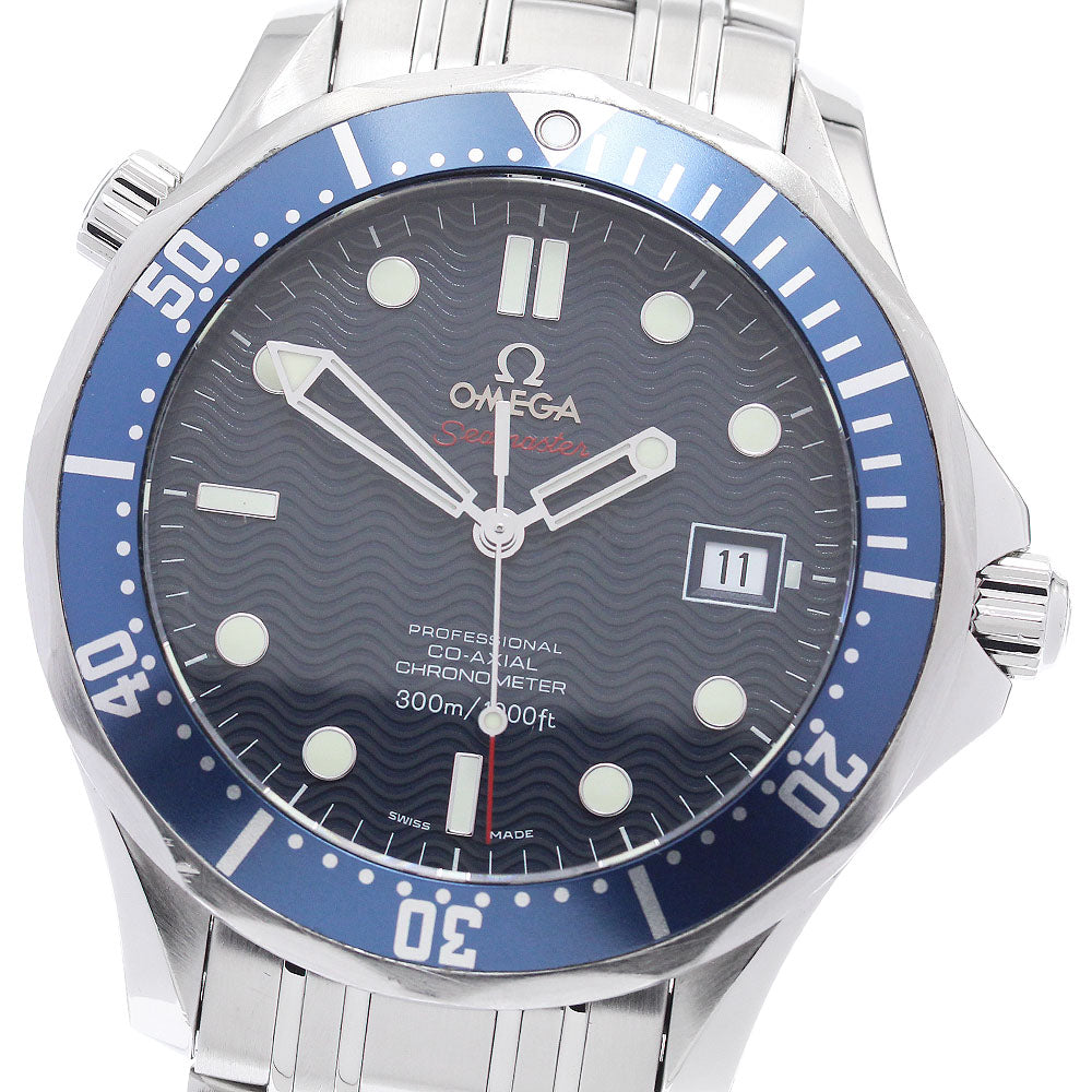 OMEGA Seamaster300 2220.80 Co-Axial Date Navy Dial Automatic Men's Watch_890481