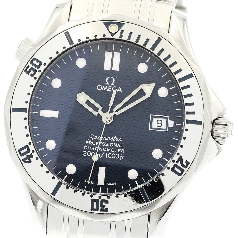 OMEGA Seamaster300 2532.80 Date Navy Dial Automatic Men's Watch_890485