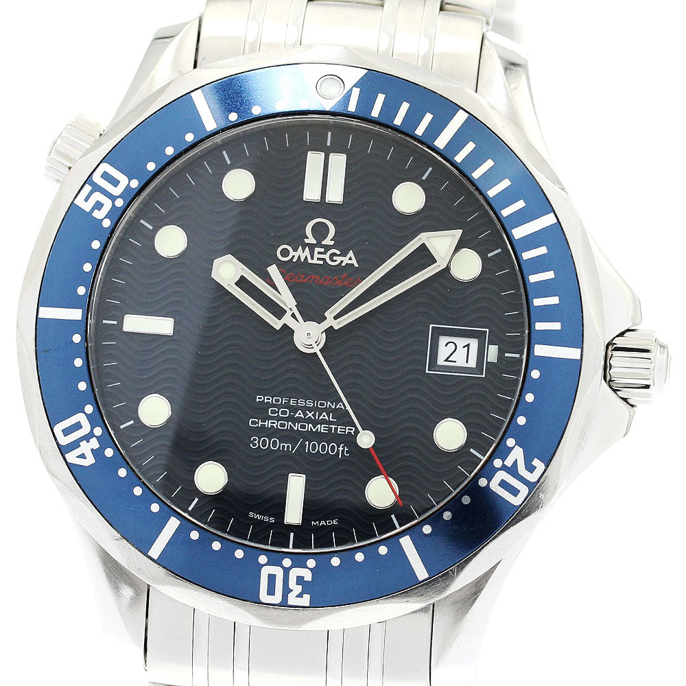 OMEGA Seamaster300 2220.80 Coaxial Navy Dial Automatic Men's Watch_890492
