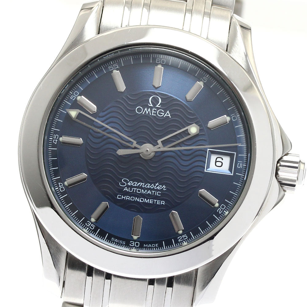 OMEGA Seamaster120 2501.81 Date Navy Dial Automatic Men's Watch_890513