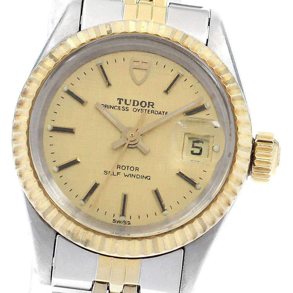 TUDOR Princess Oyster Date 92413 YG bezel cal.2671 Automatic Ladies Watch_890561