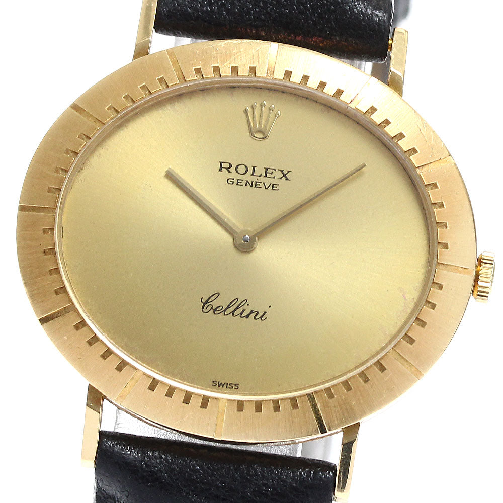 ROLEX Cellini 4083 K18YG Cal.1600 gold Dial Hand Winding Men's Watch_890565