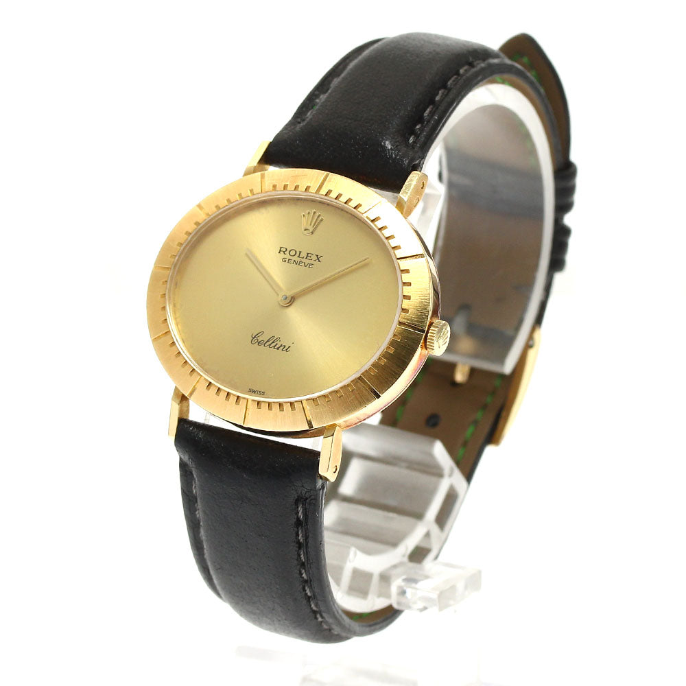 ROLEX Cellini 4083 K18YG Cal.1600 gold Dial Hand Winding Men's Watch_890565