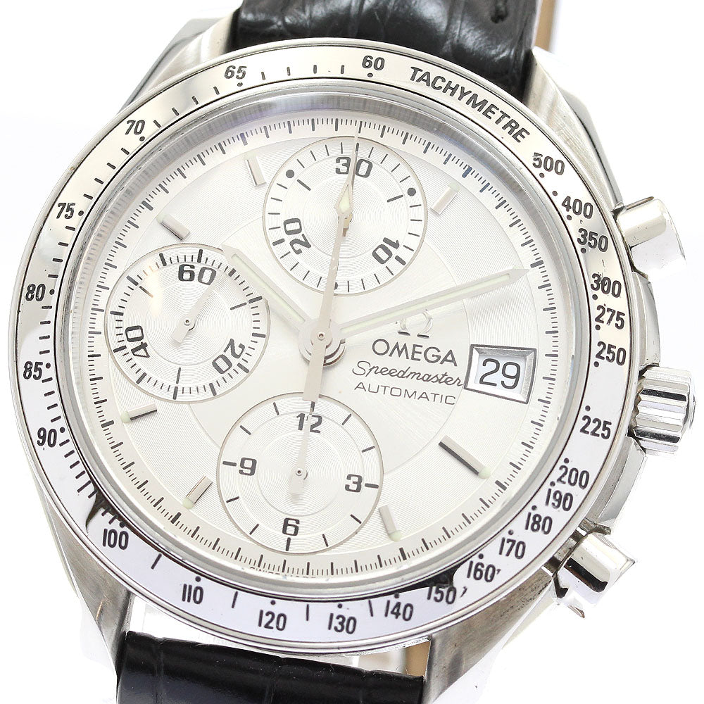 OMEGA Speedmaster 3813.30.11 Date Chronograph Silver Dial Automatic Men's Watch_890592