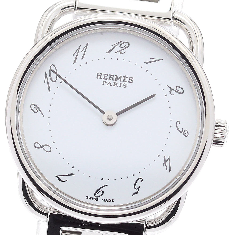 HERMES Arceau AR3.210 white Dial Quartz Ladies Watch_890594
