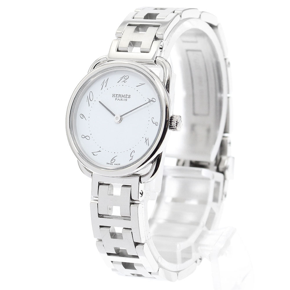 HERMES Arceau AR3.210 white Dial Quartz Ladies Watch_890594
