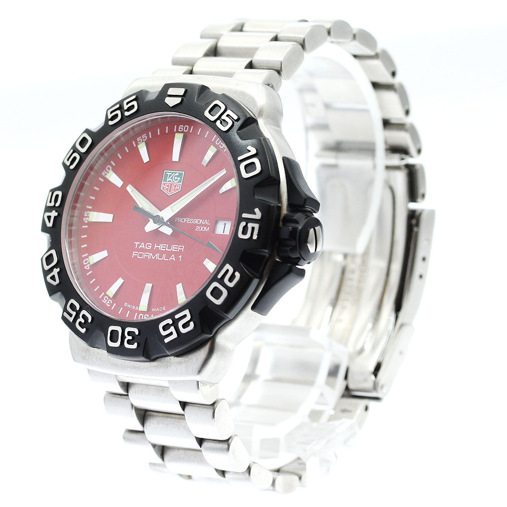 TAG HEUER Formula 1 WAH1112 Date Red Dial Quartz Men's Watch_890597