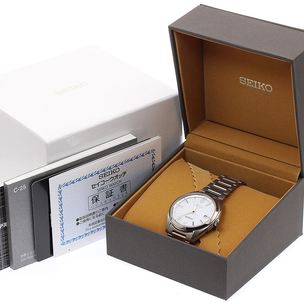 SEIKO Astron SBXY029/7B72-0AD0 Date Solar Powered Radio Men's Watch_890598