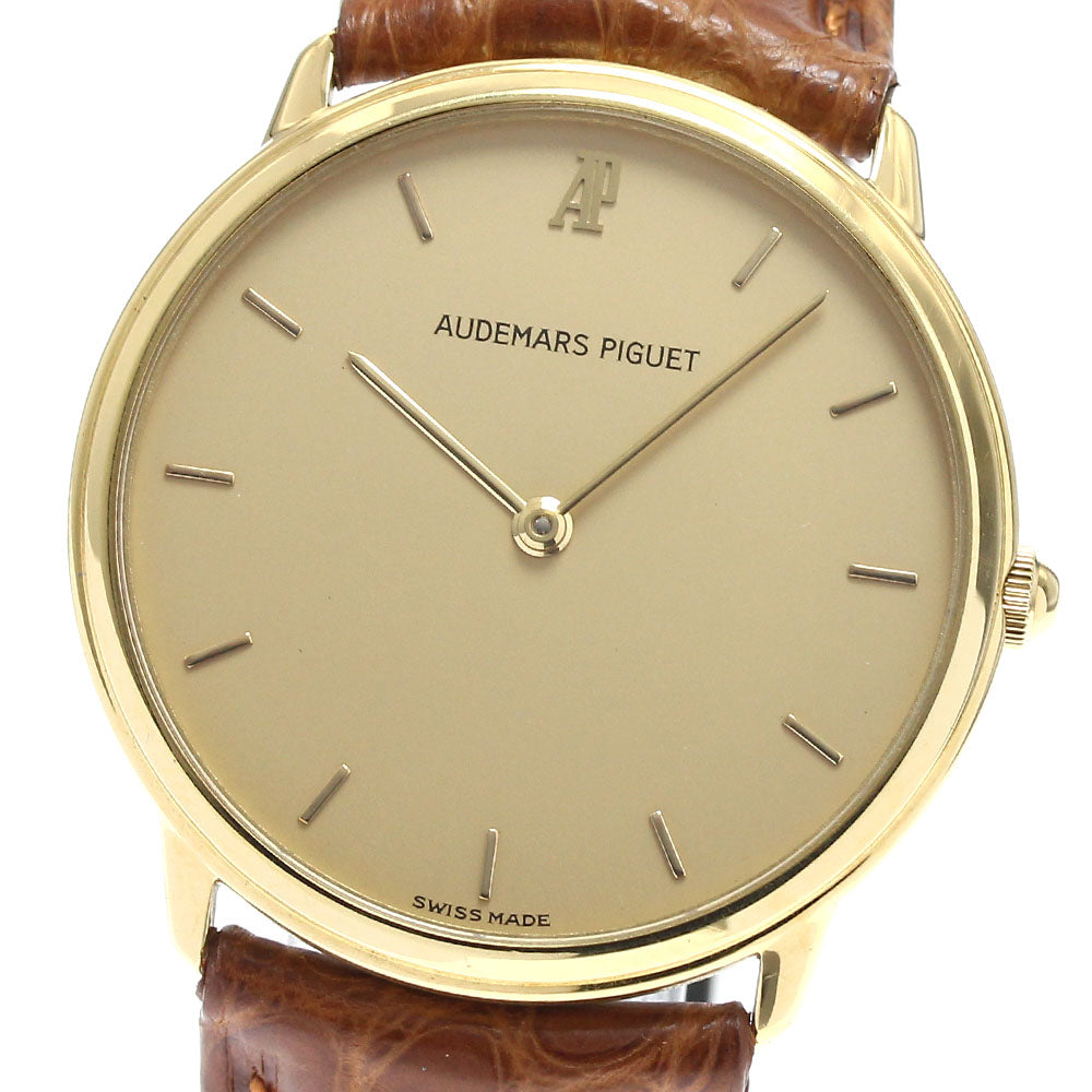AUDEMARS PIGUET Extra flat 18K Yellow Gold gold Dial Quartz Men's Watch_890613