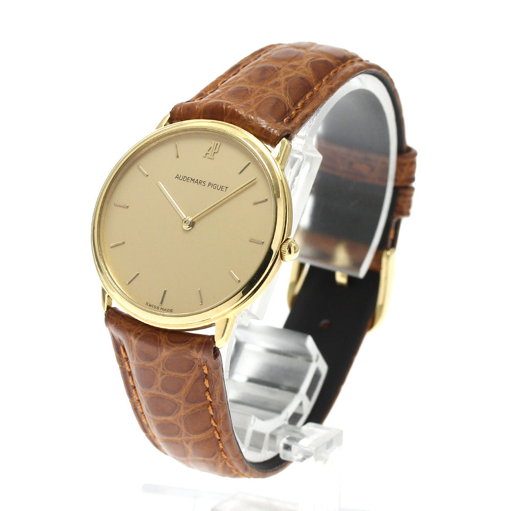 AUDEMARS PIGUET Extra flat 18K Yellow Gold gold Dial Quartz Men's Watch_890613