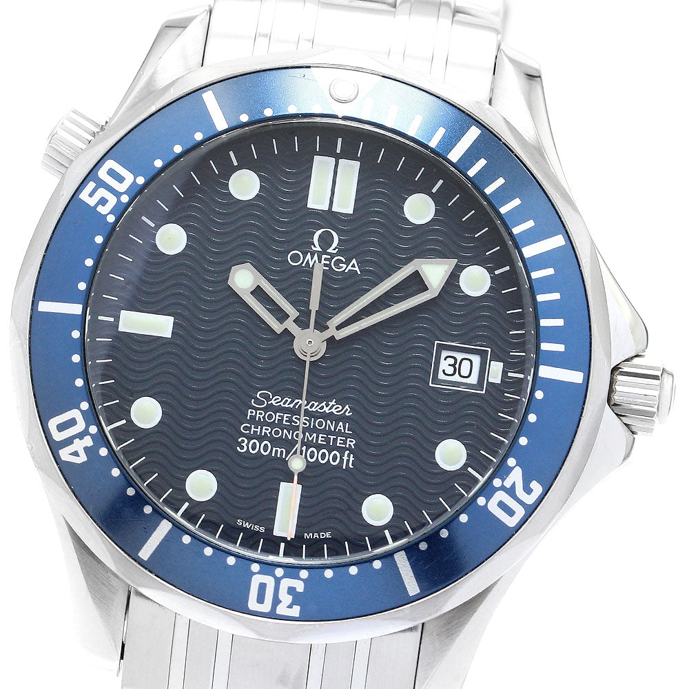 OMEGA Seamaster300 2531.80 Date Navy Dial Automatic Men's Watch_890620