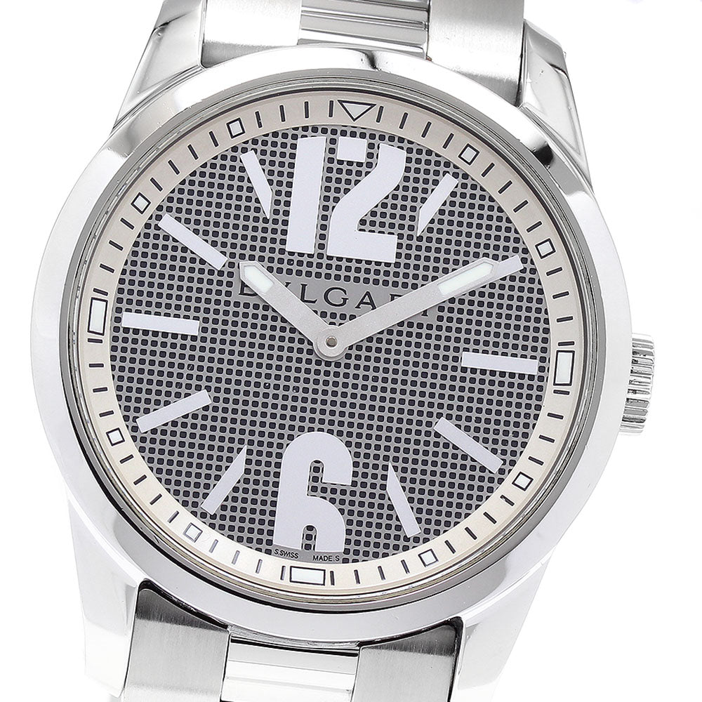 BVLGARI Solo tempo ST37S Black Dial Quartz Men's Watch_890626