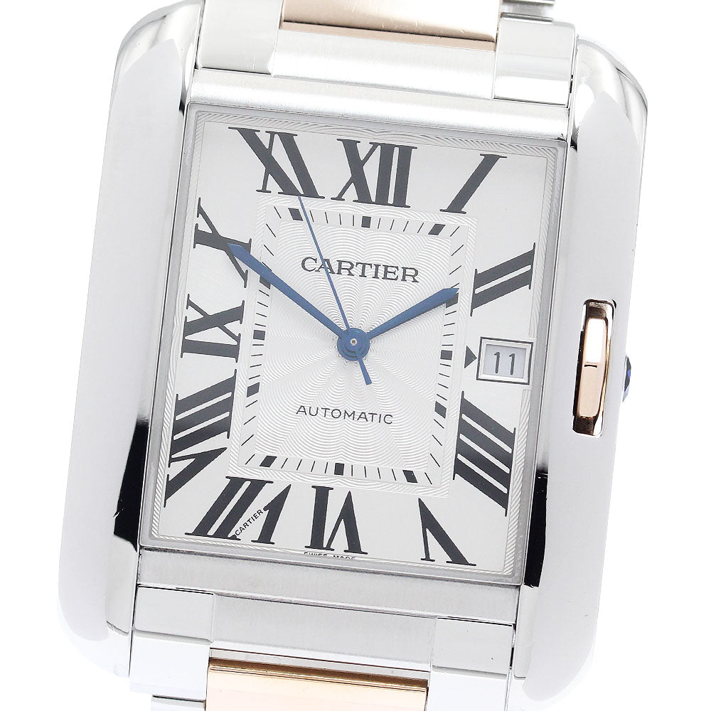 CARTIER Tank AnglaiseXL W5310006 Date 2 tone Automatic Men's Watch_890627