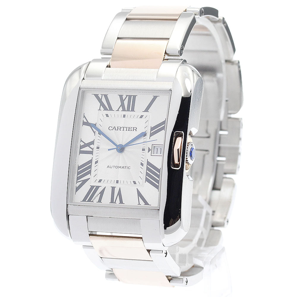 CARTIER Tank AnglaiseXL W5310006 Date 2 tone Automatic Men's Watch_890627