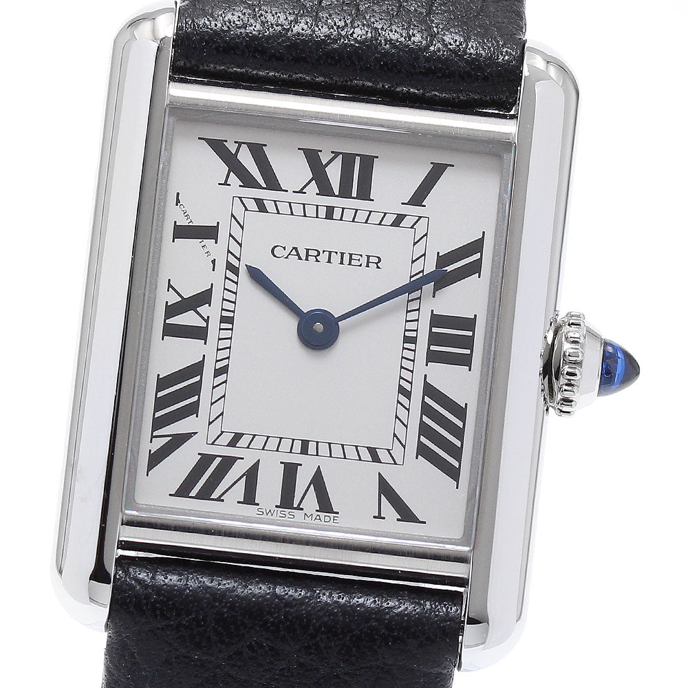 CARTIER tank mast SM WSTA0042 Silver Dial Quartz Ladies Watch_890632