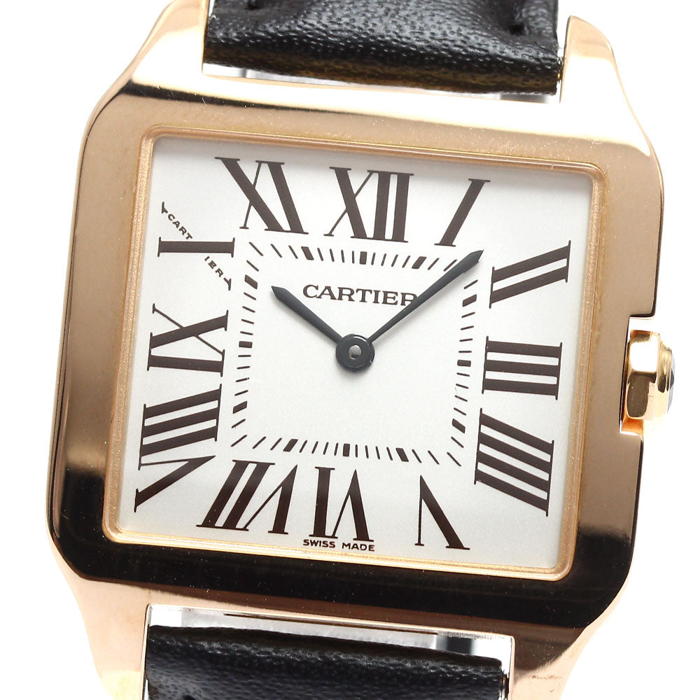 CARTIER Santos Dumont SM W2009251 18K Pink Gold Quartz Ladies Watch_890648
