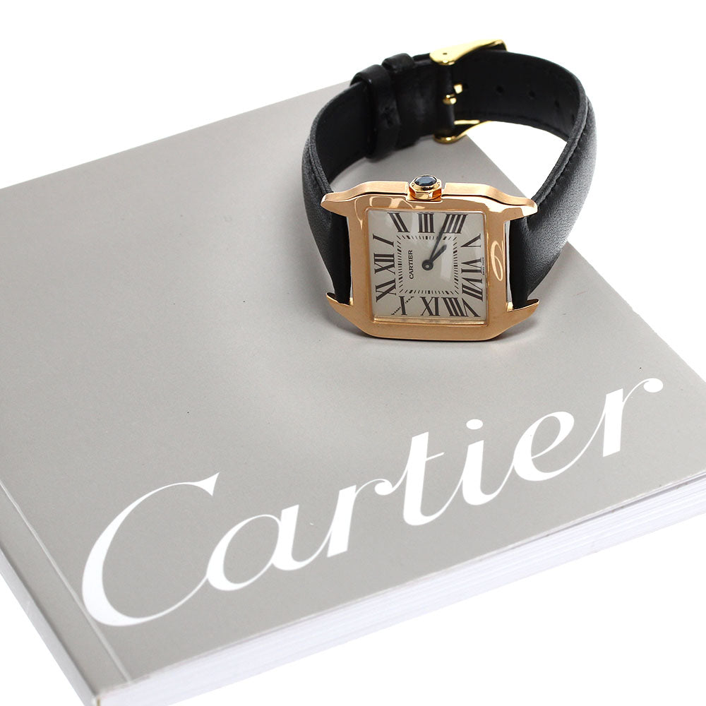 CARTIER Santos Dumont SM W2009251 18K Pink Gold Quartz Ladies Watch_890648