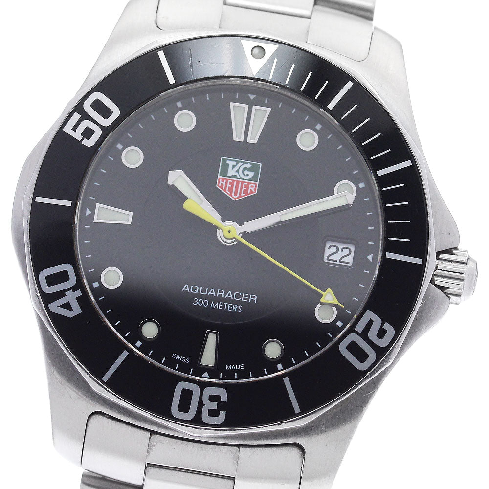 TAG HEUER Aqua racer WAB1110 Date black Dial Quartz Men's Watch_890674