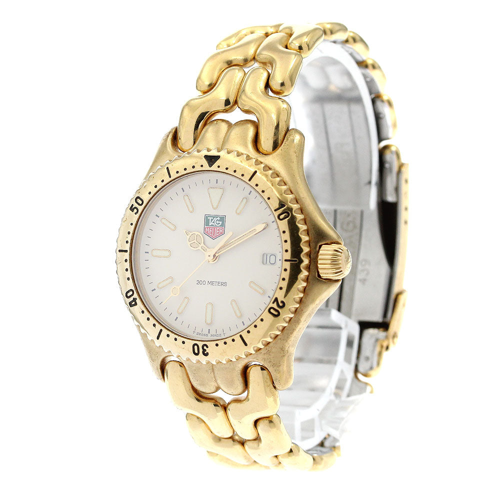 TAG HEUER S/el S94.713M Date beige Dial Quartz Boy's Watch_890675