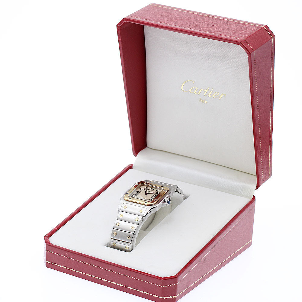 CARTIER Santos GalbeeLM W20011C4 Date beige Dial Quartz Men's Watch_890683