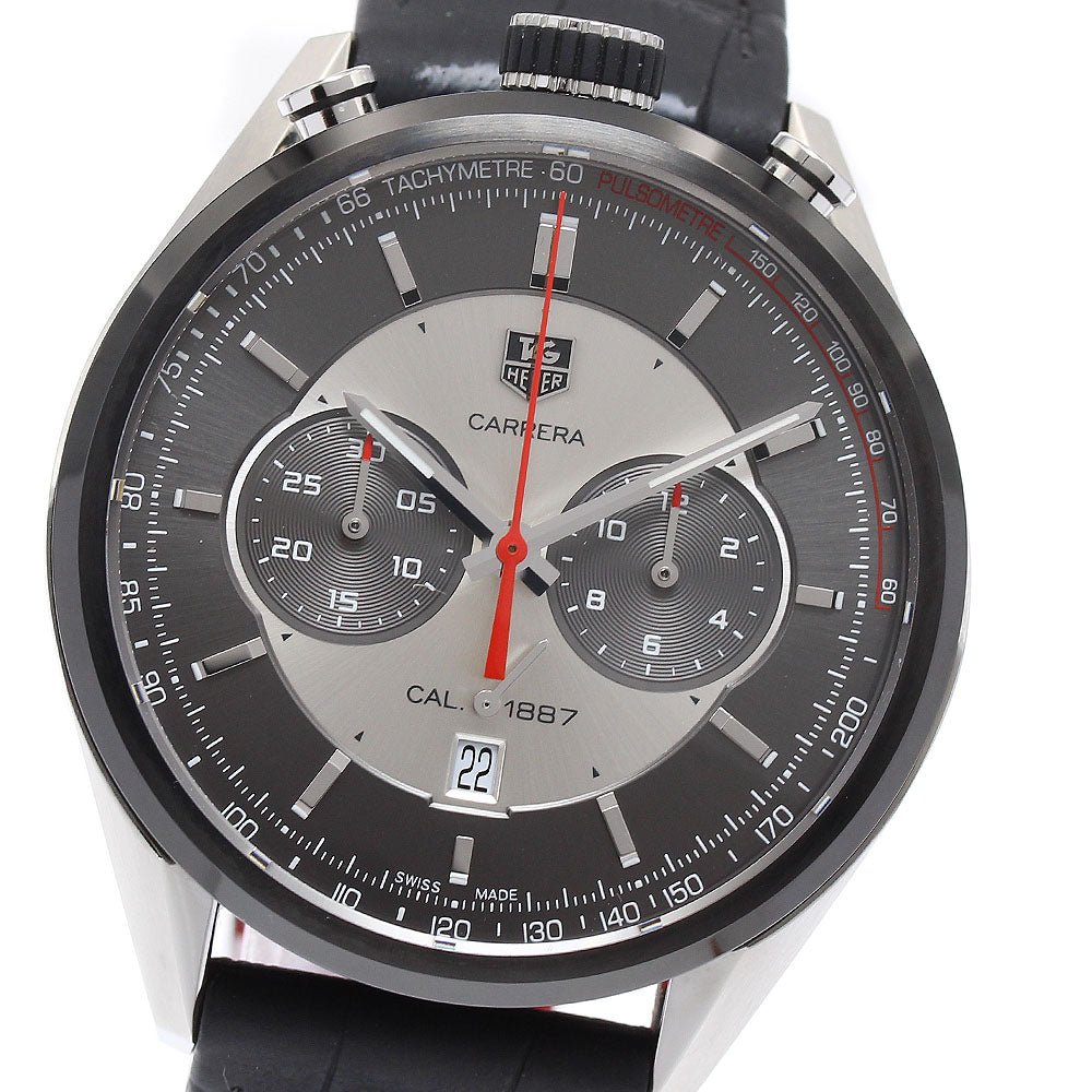 TAG HEUER Carrera 1887 chronograph CAR2C11-0 Jack Heuer Edition Silver / Gray Dial Automatic Men's Watch_890689