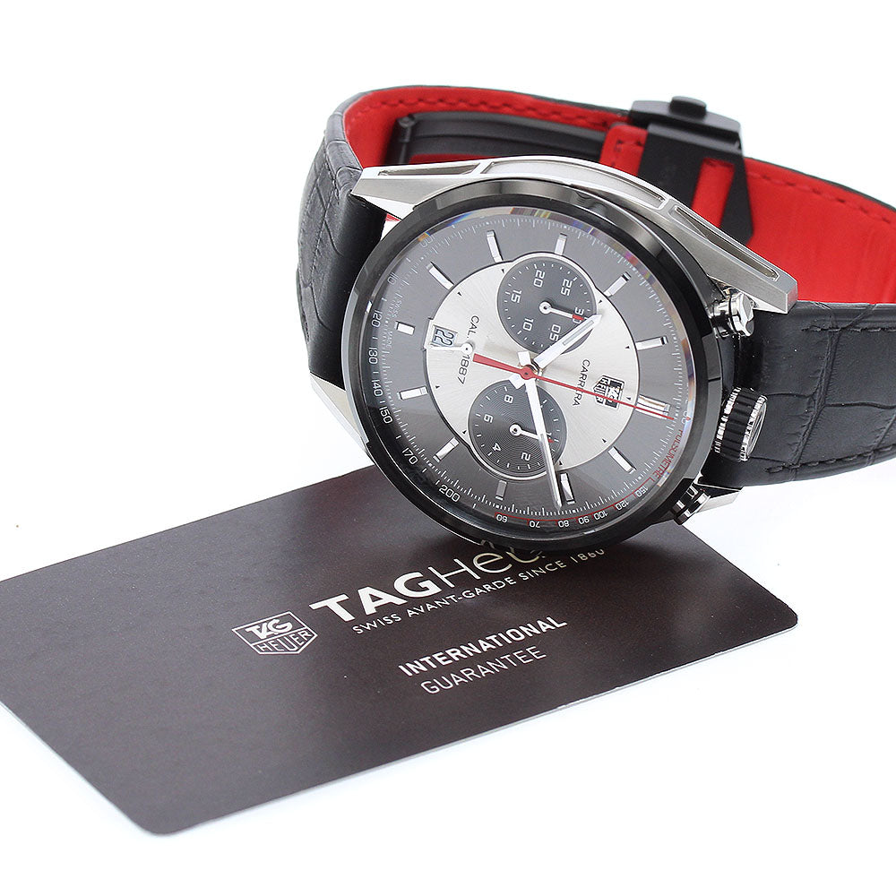 TAG HEUER Carrera 1887 chronograph CAR2C11-0 Jack Heuer Edition Silver / Gray Dial Automatic Men's Watch_890689