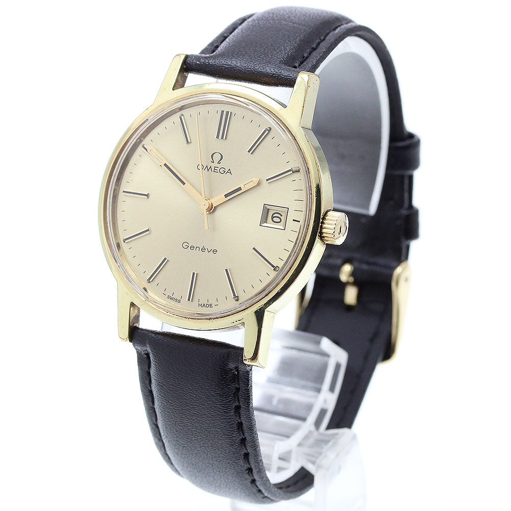 OMEGA Geneve Date gold Dial Hand Winding Men's Watch_890695