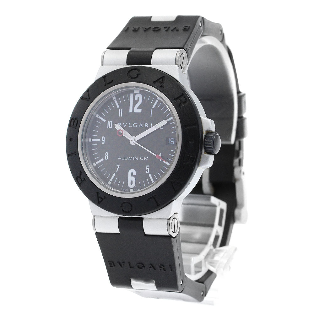 BVLGARI aluminum AL38TA Date black Dial Automatic Men's Watch_890696