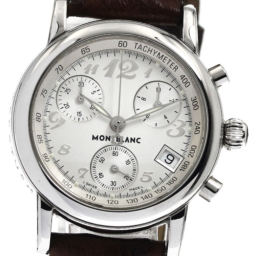 MONTBLANC Meisterstic 7039 Chronograph Silver Dial Quartz Ladies Watch_890705