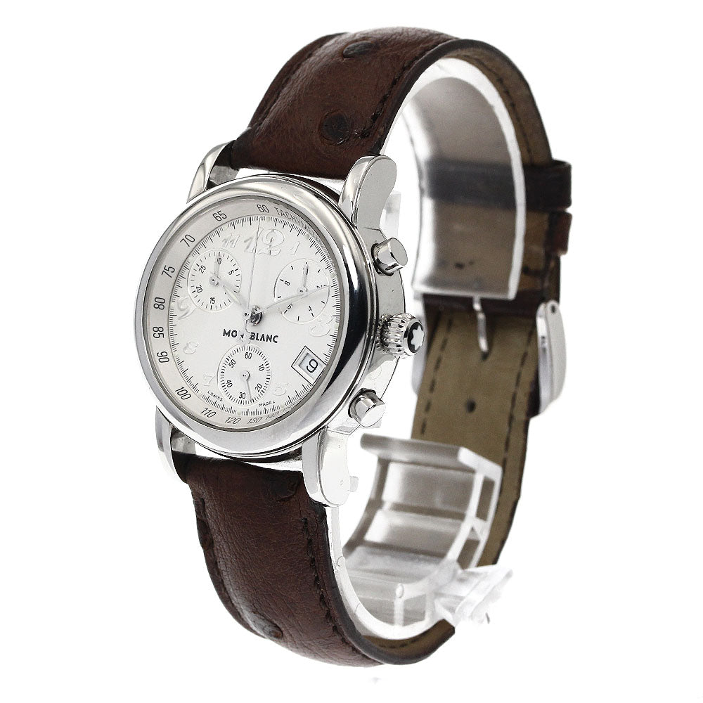 MONTBLANC Meisterstic 7039 Chronograph Silver Dial Quartz Ladies Watch_890705