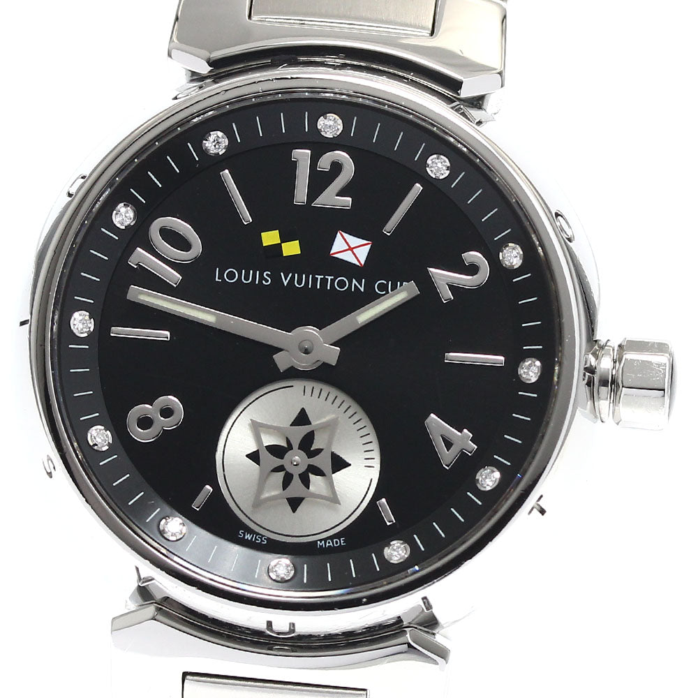 LOUIS VUITTON Tambour Lovely Cup Q12M1 12P diamond Quartz Ladies Watch_890707