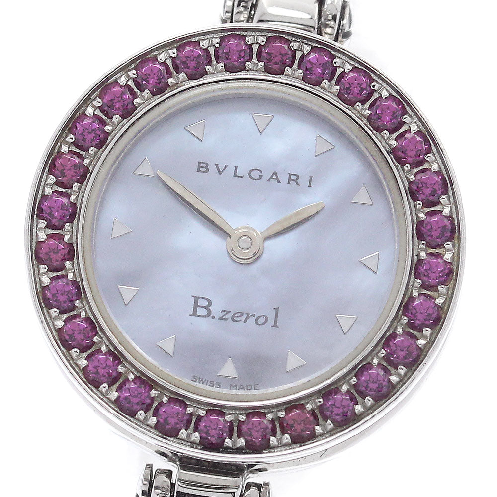 BVLGARI B-zero1 BZ22S Diamond Bezel Blue shell Dial Quartz Ladies Watch_890717