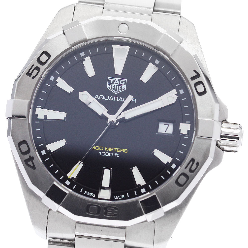 TAG HEUER Aqua racer WBD1110 Date black Dial Quartz Men's Watch_890736