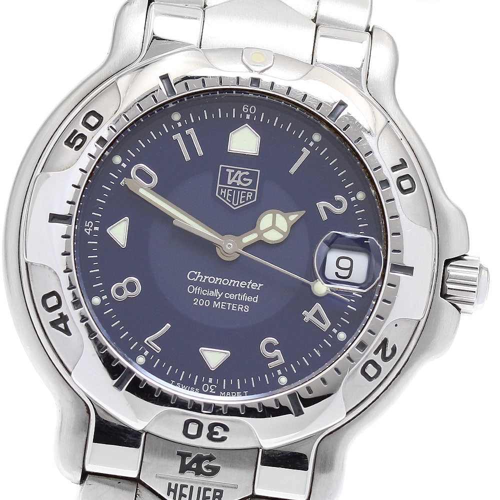 TAG HEUER 6000 series WH5113-K1 Date Navy Dial Automatic Men's Watch_890738