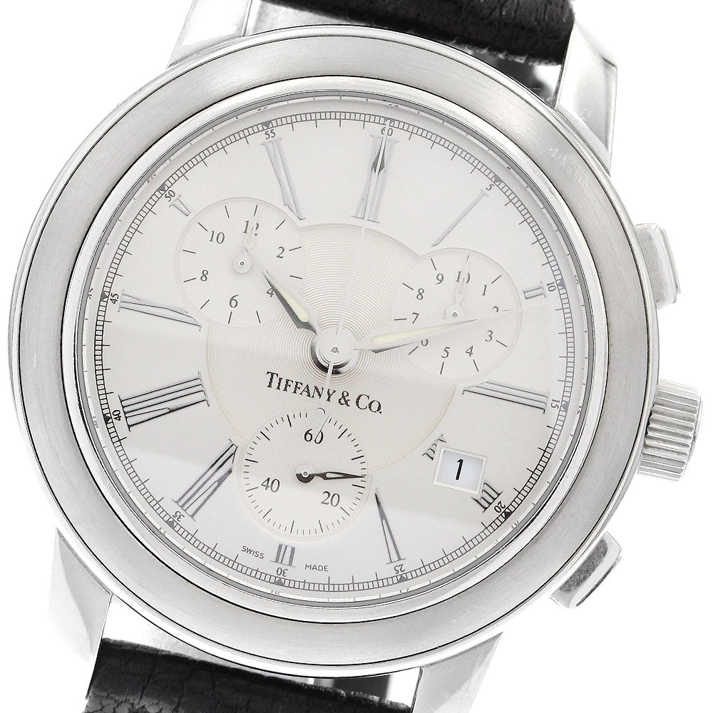 TIFFANY&Co. Mark round Chronograph Silver Dial Quartz Men's Watch_890744