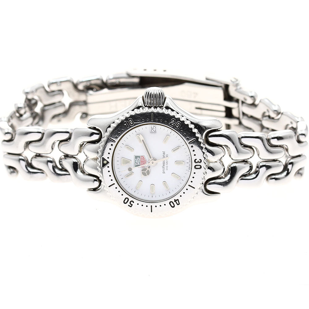 TAG HEUER S/el S90.808 Date white Dial Quartz Ladies Watch_890753