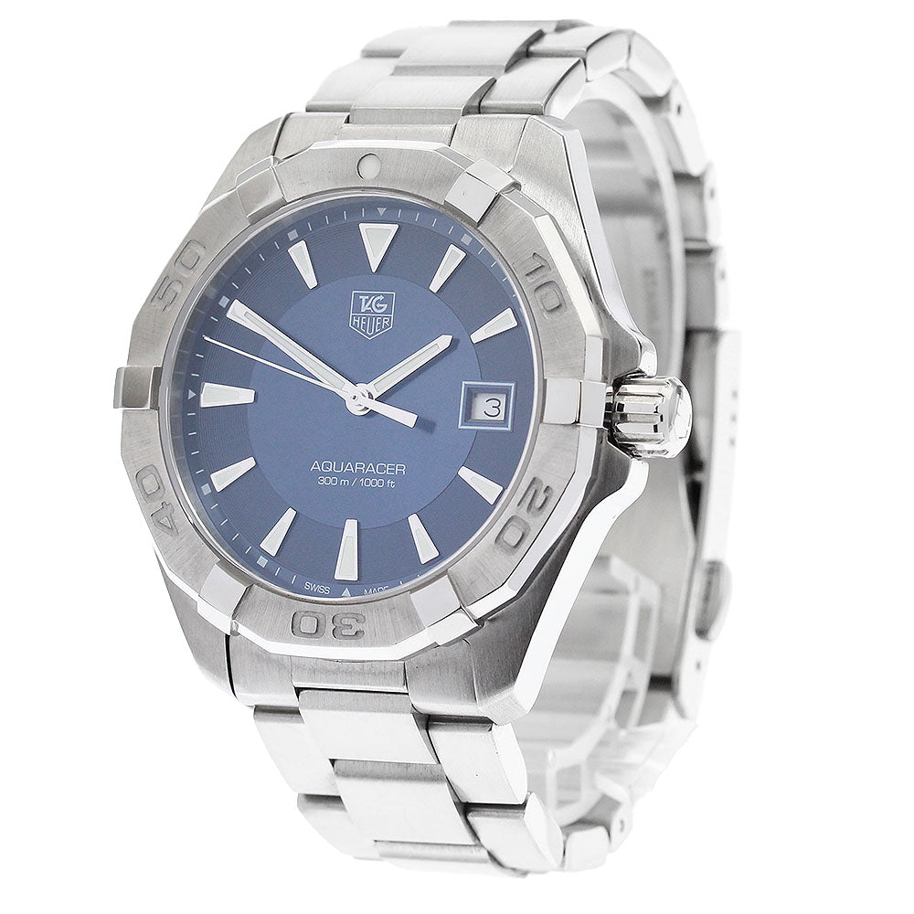 TAG HEUER Aqua racer WAY1112 Date Navy Dial Quartz Men's Watch_890754