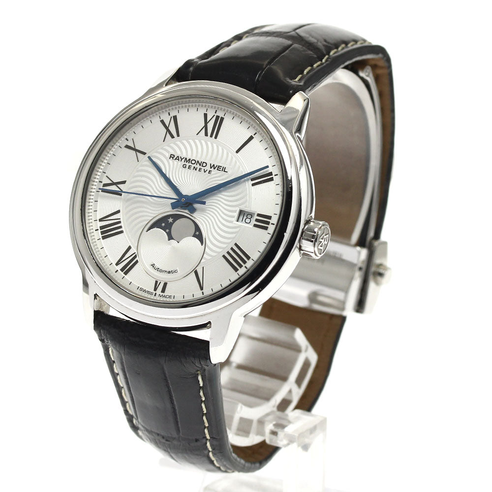 RAYMOND WEIL Maestro 2239-STC-00659 Moon phase Silver Dial Automatic Men's Watch_890757
