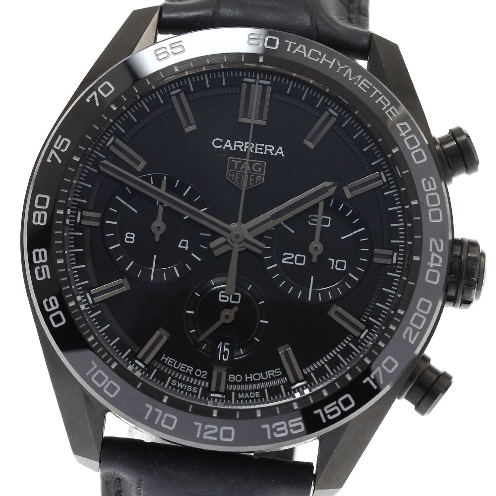 TAG HEUER Carrera Caliber Heuer 02 Japan Black Edition CBN2A1G Limited to 300 black Dial Automatic Men's Watch_890770