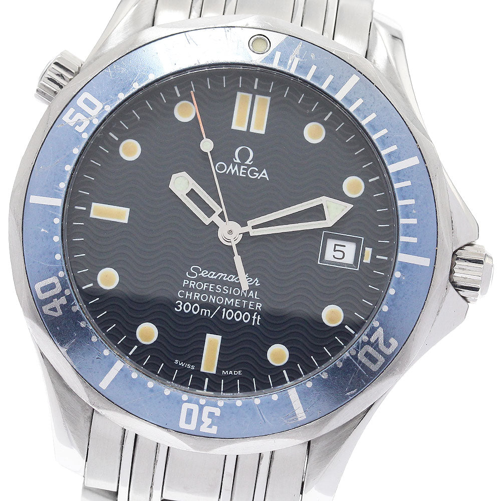 OMEGA Seamaster300 2531.80 Date Navy Dial Automatic Men's Watch_890781