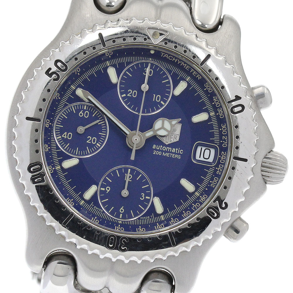 TAG HEUER S/el CG2111-R0 Chronograph Date Navy Dial Automatic Men's Watch_890789